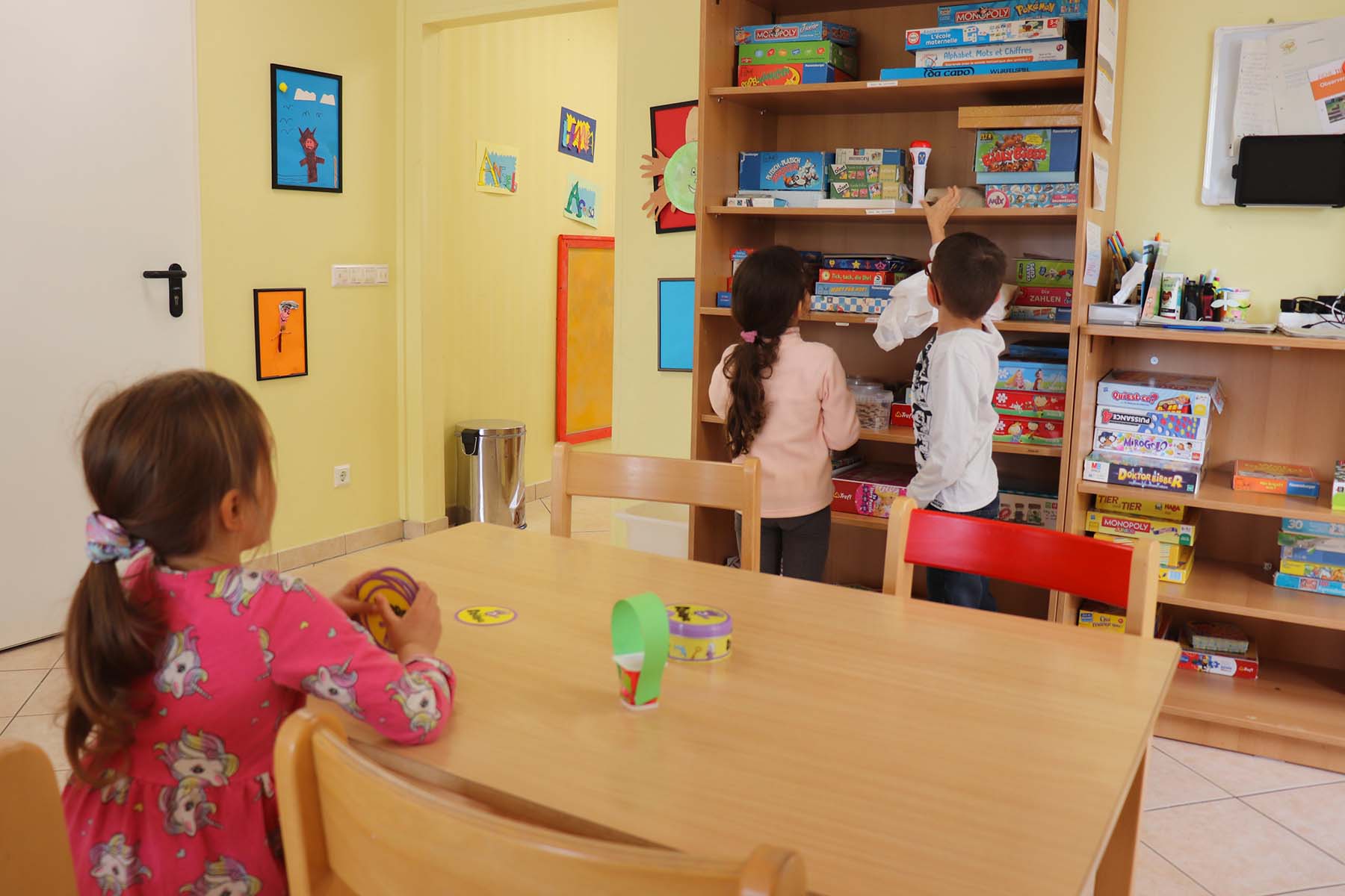 Activity inside the Belvaux nursery