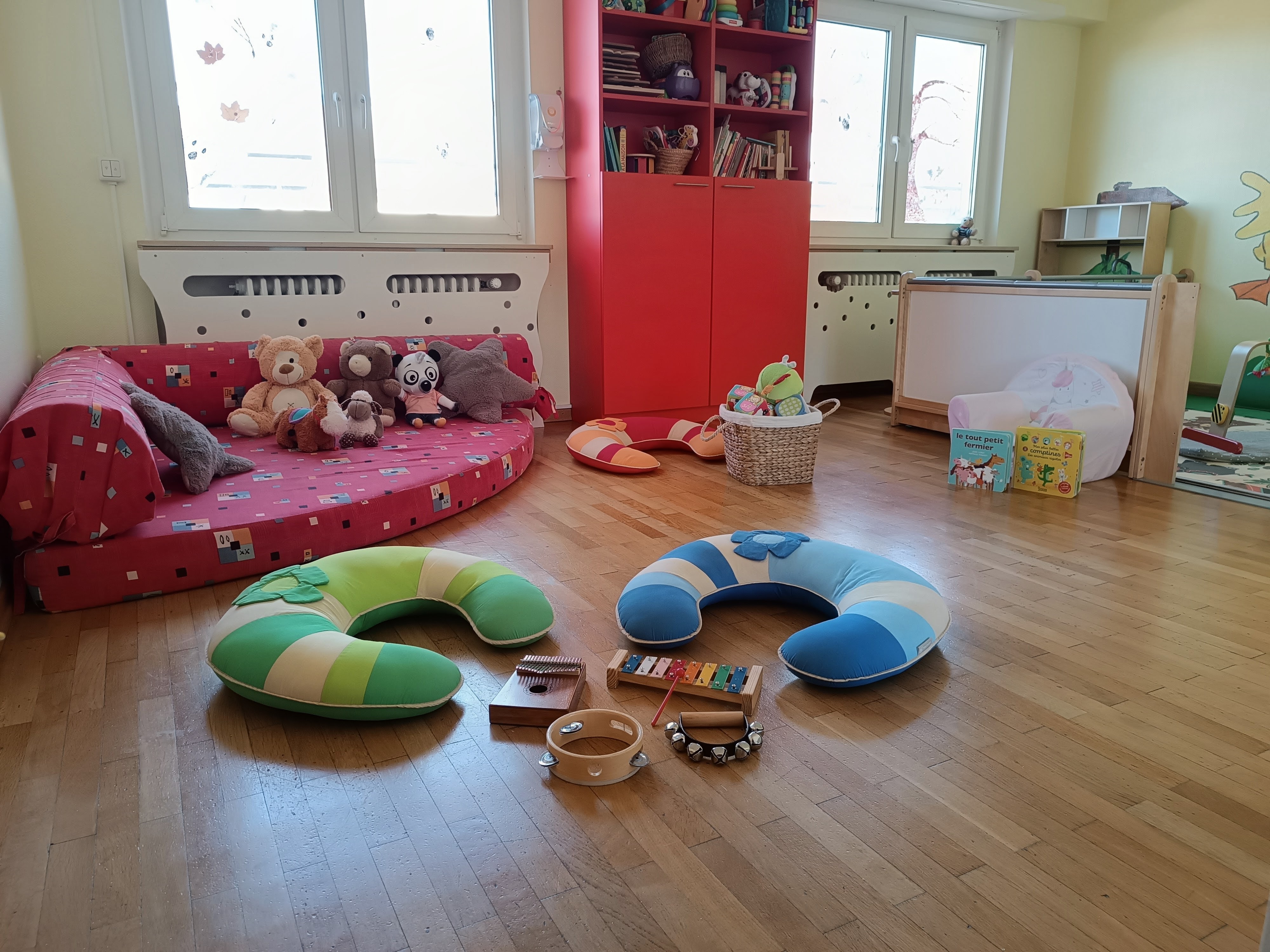 Coin jeux et activités de la crèche à Soleuvre